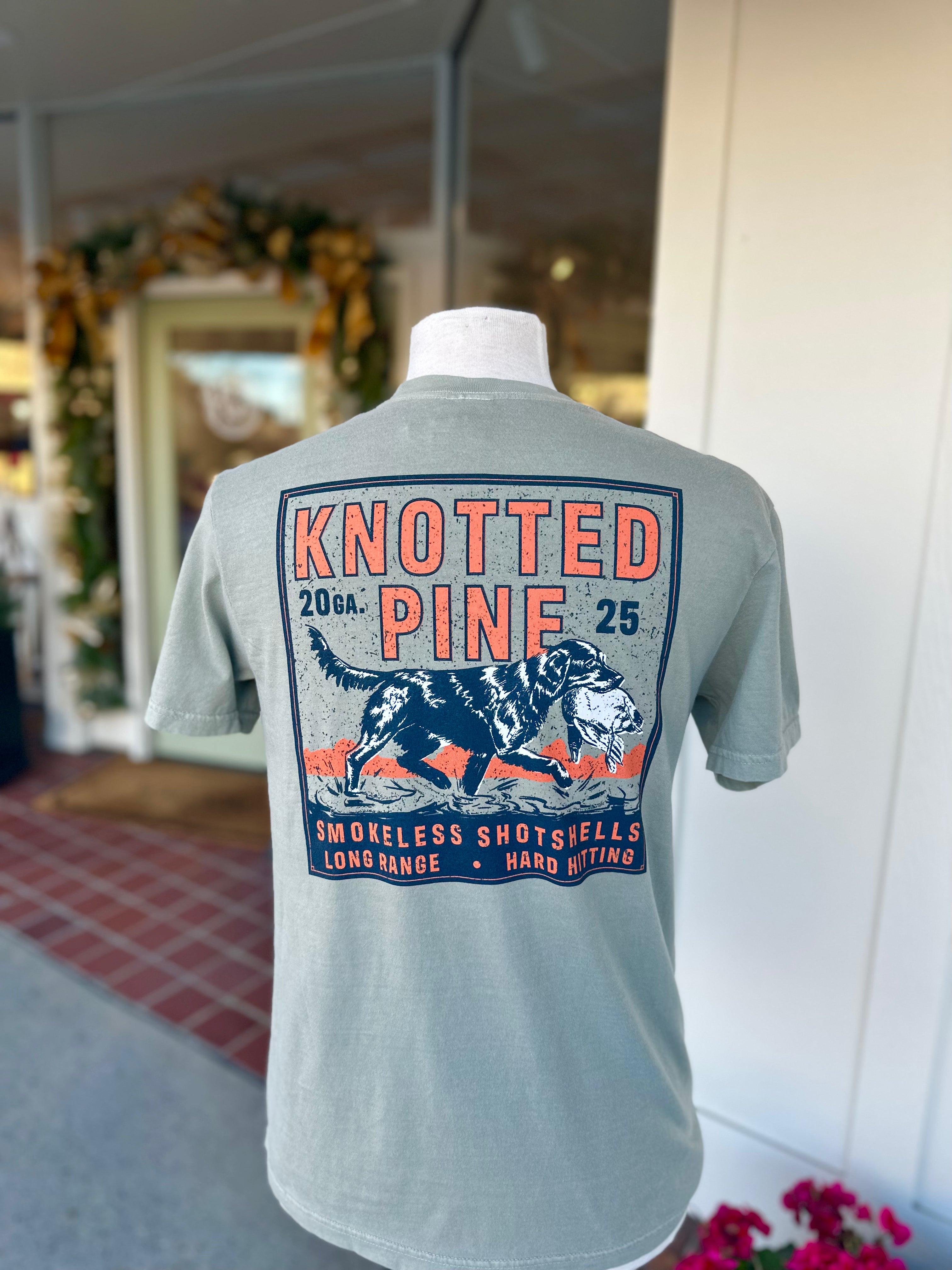 Smokeless Shotshells Dog Tee by Knotted Pine Trading Co.