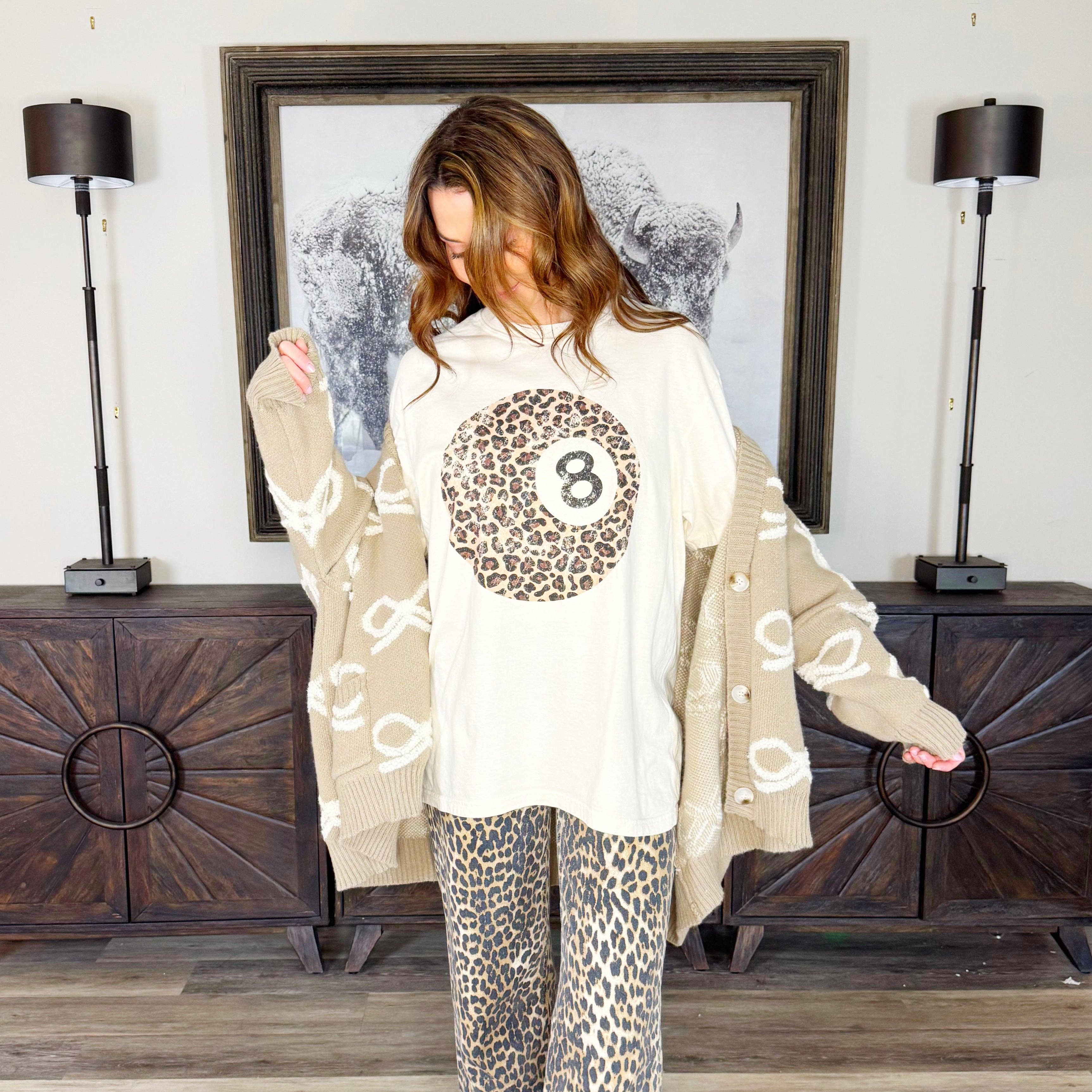 Animal Print 8 Ball Tee