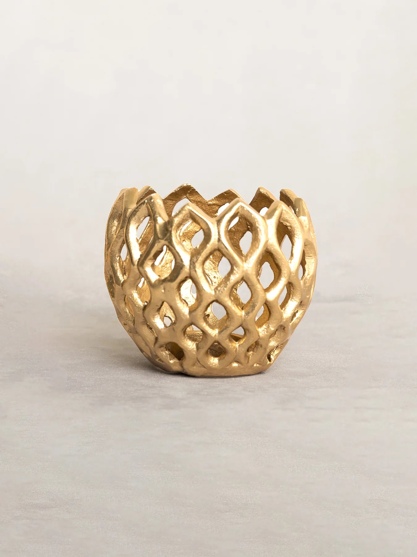 Small Gold Diamond Votive