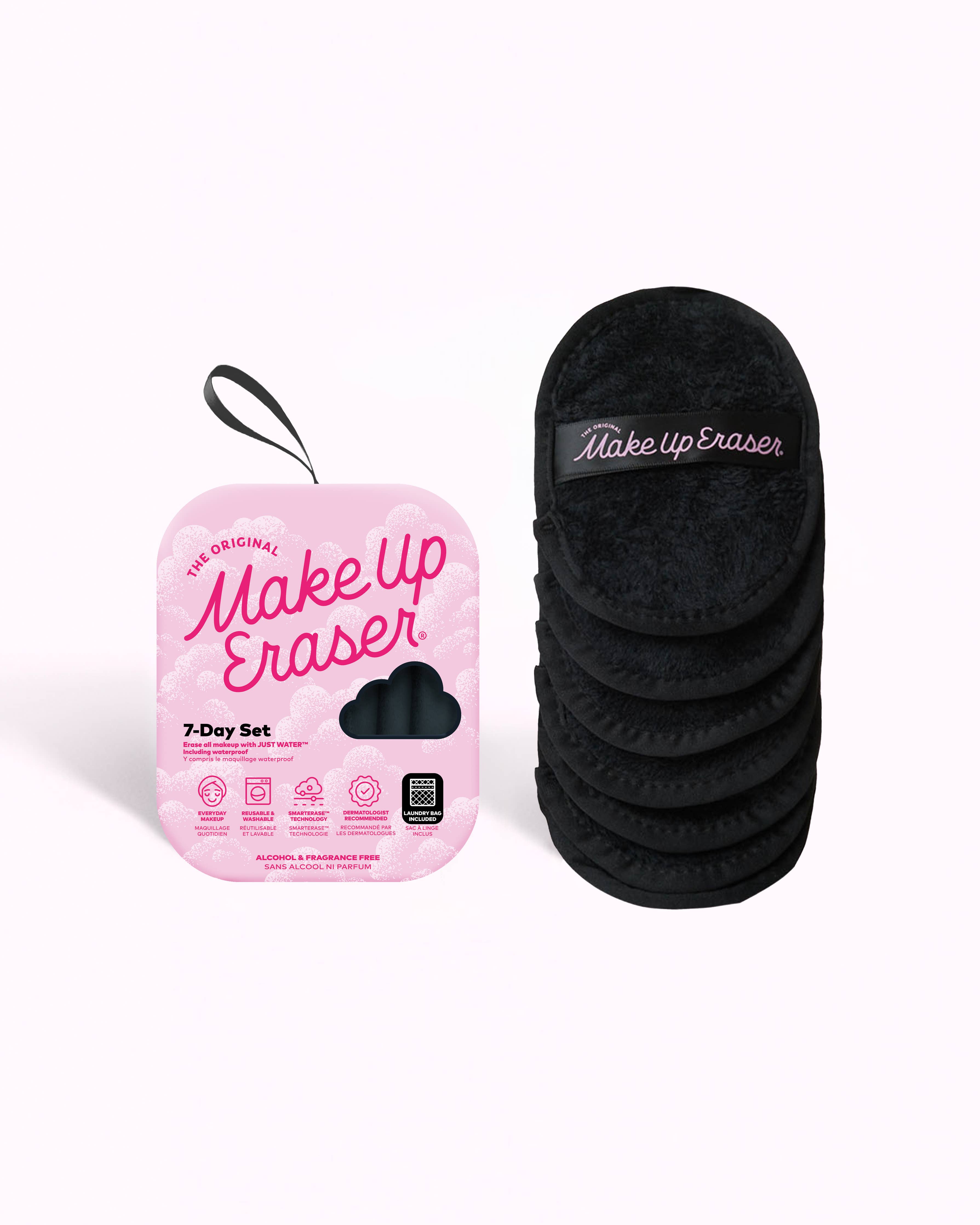 Chic Black 7-Day MakeUp Eraser Set