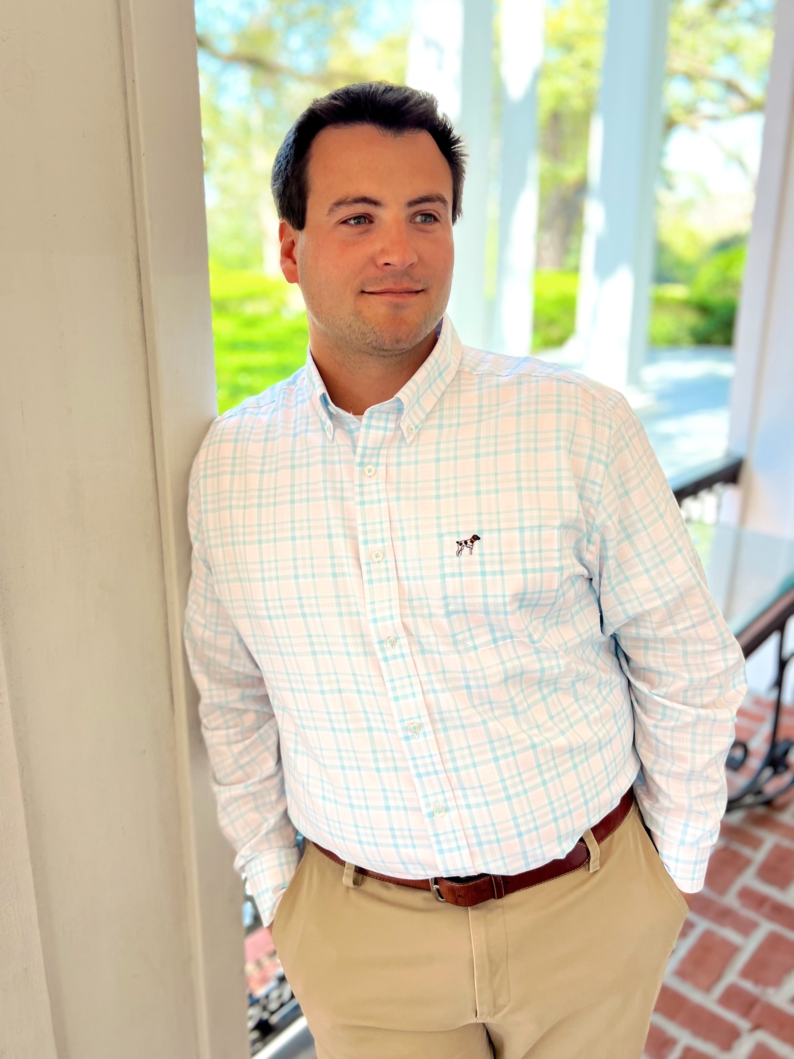 Hadley Breeze Button Down in Spinaker Plaid by Southern Point Co.