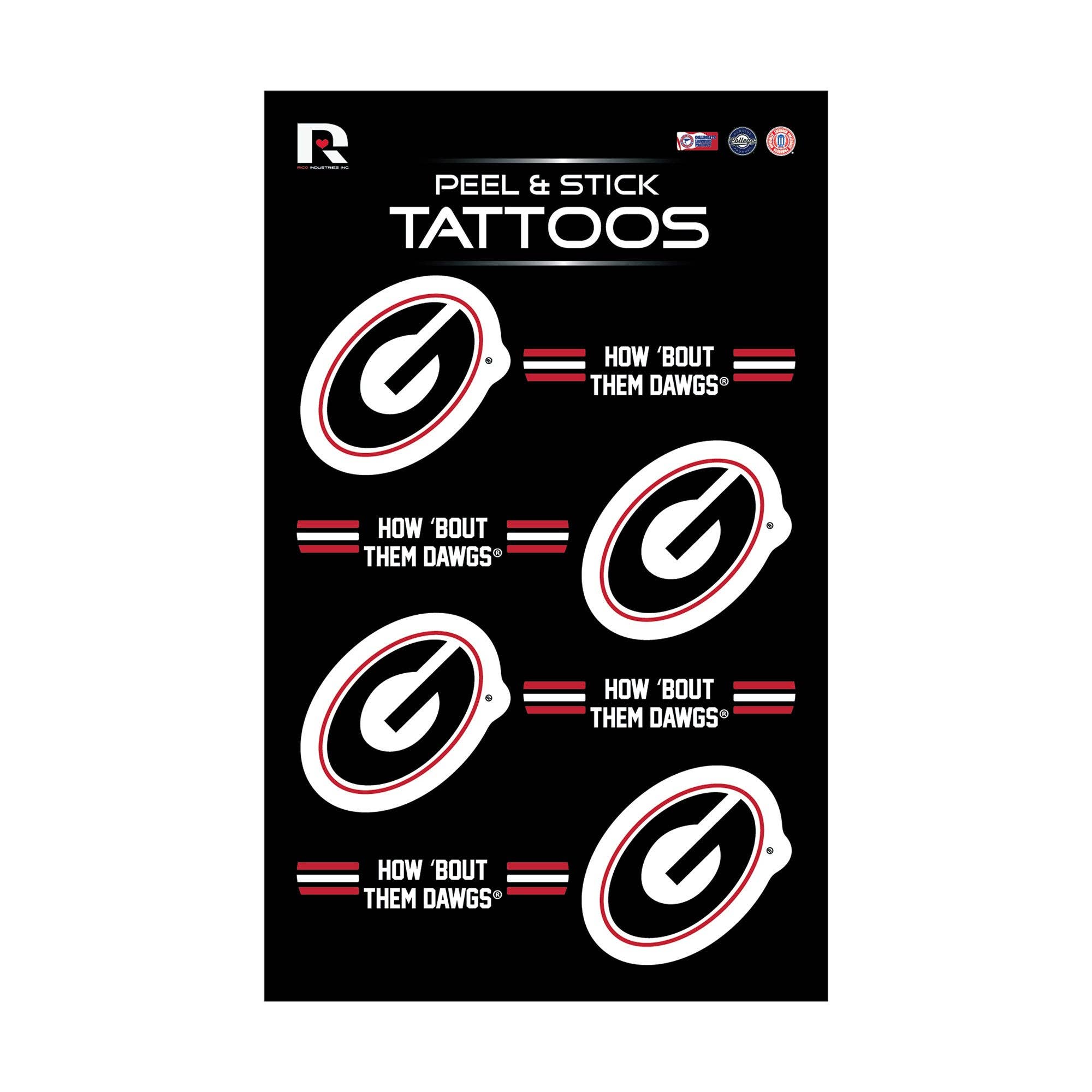 Georgia Peel & Stick Temporary Tattoos