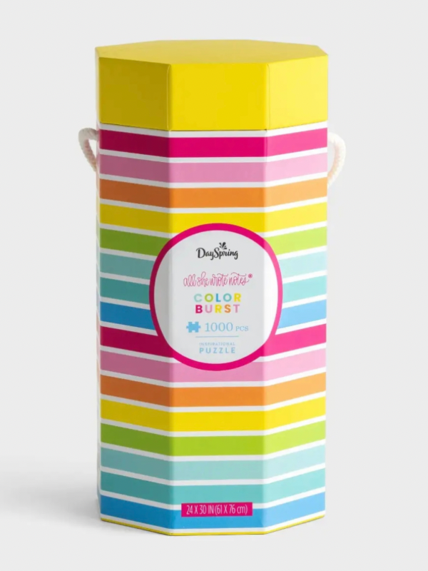 All She Wrote Notes Color Burst Inspirational Puzzle