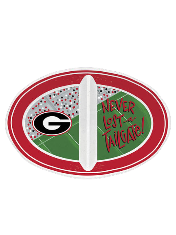 Never Lost A Tailgate Melamine Platter