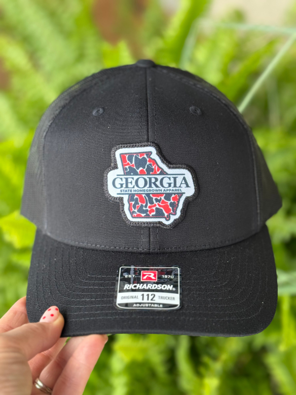 Georgia Red & Black Trucker Hat