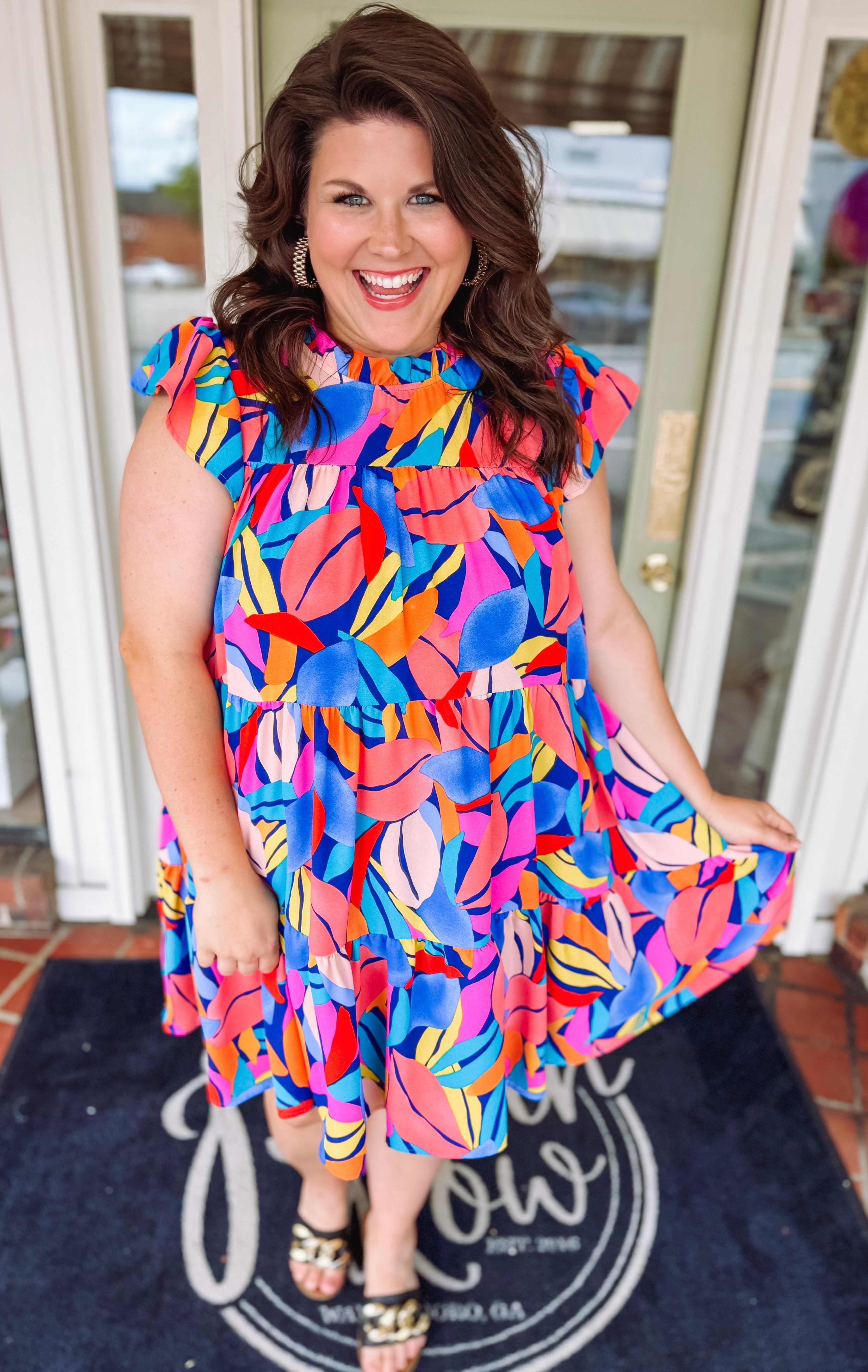 As You Know It Mock Neck Dress