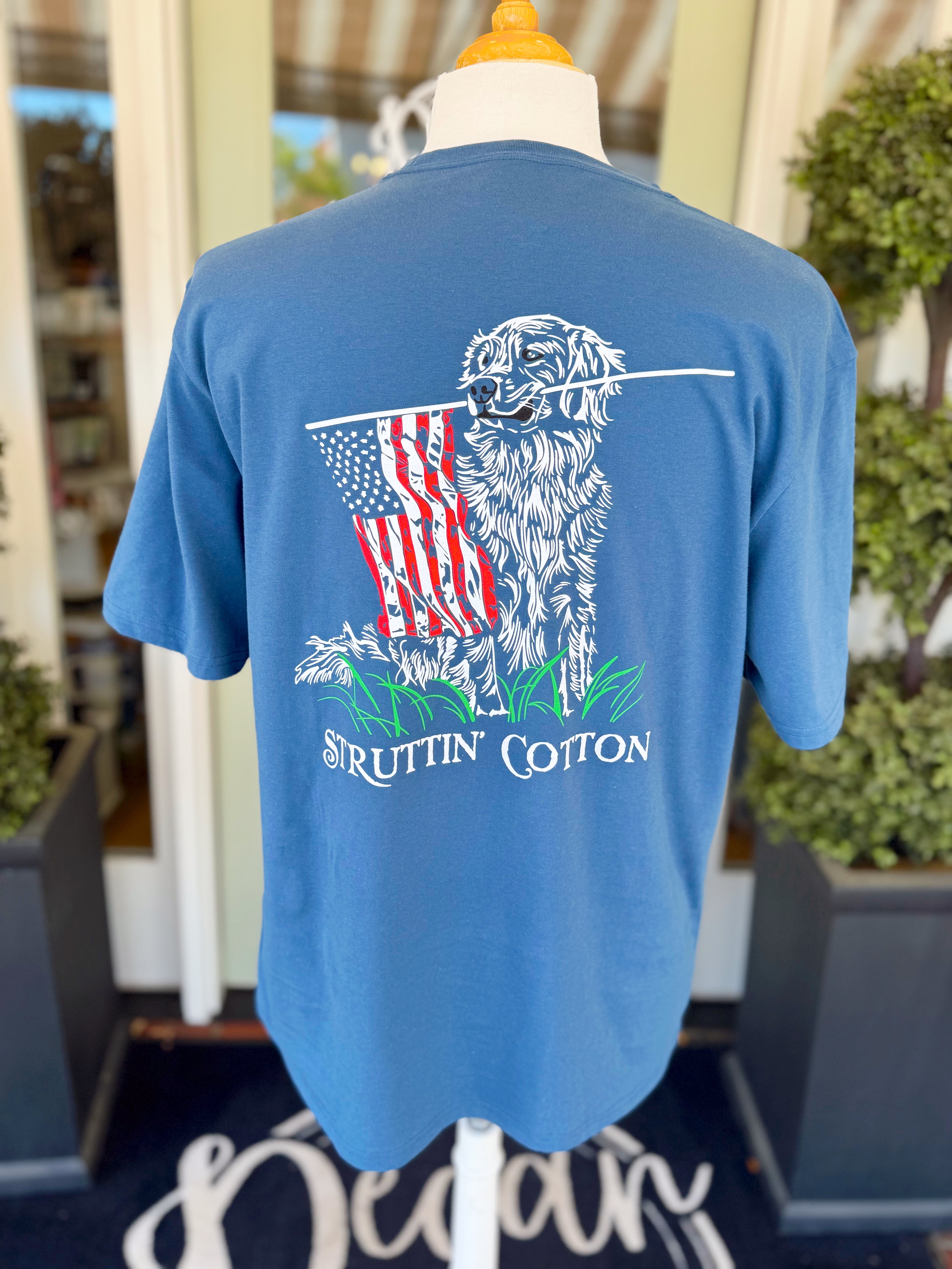 Golden Patriot Tee by Struttin' Cotton