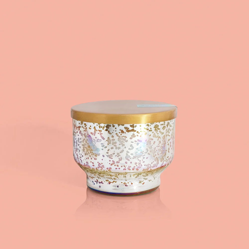 Pineapple Flower Mercury Iridescent Inverted Jar (10oz)