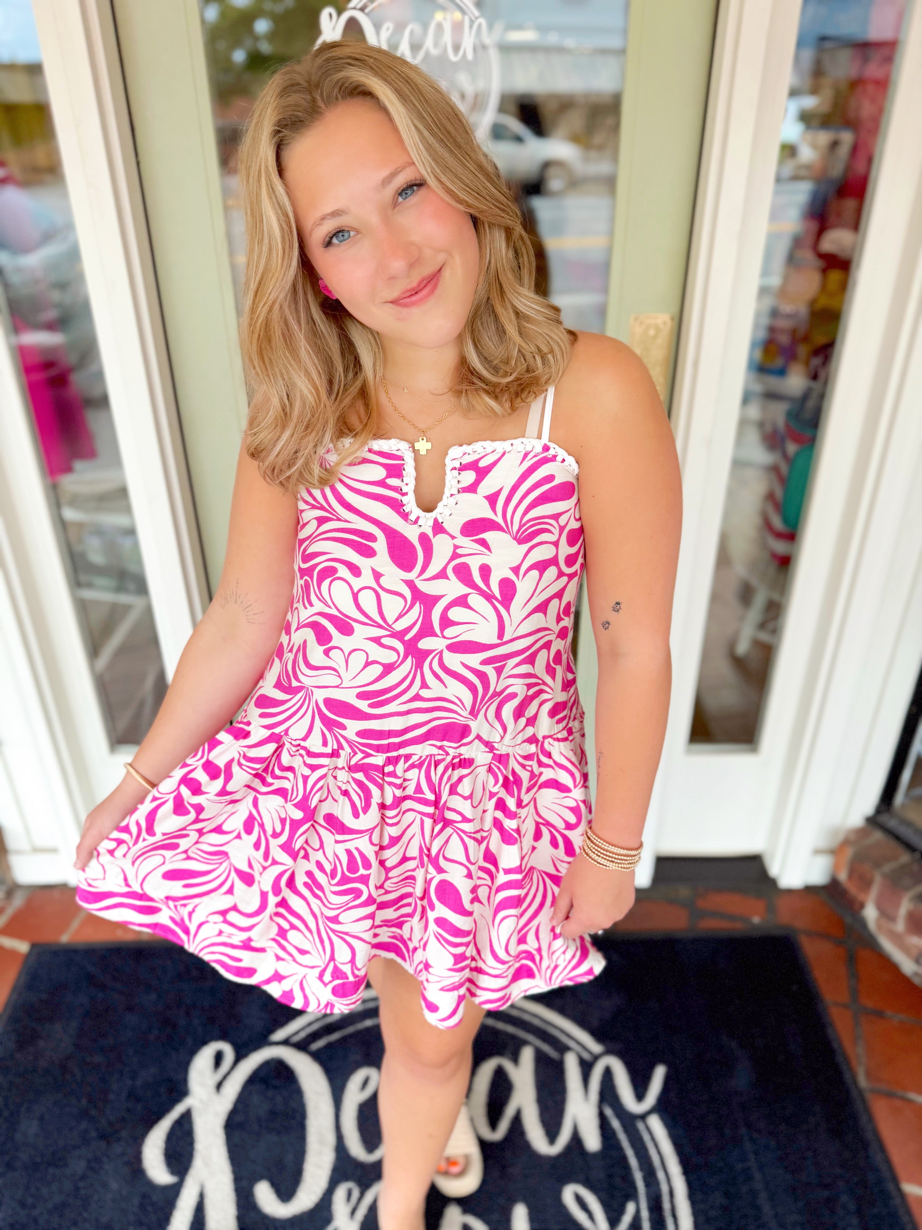 The Kinsley Abstract Print Dress
