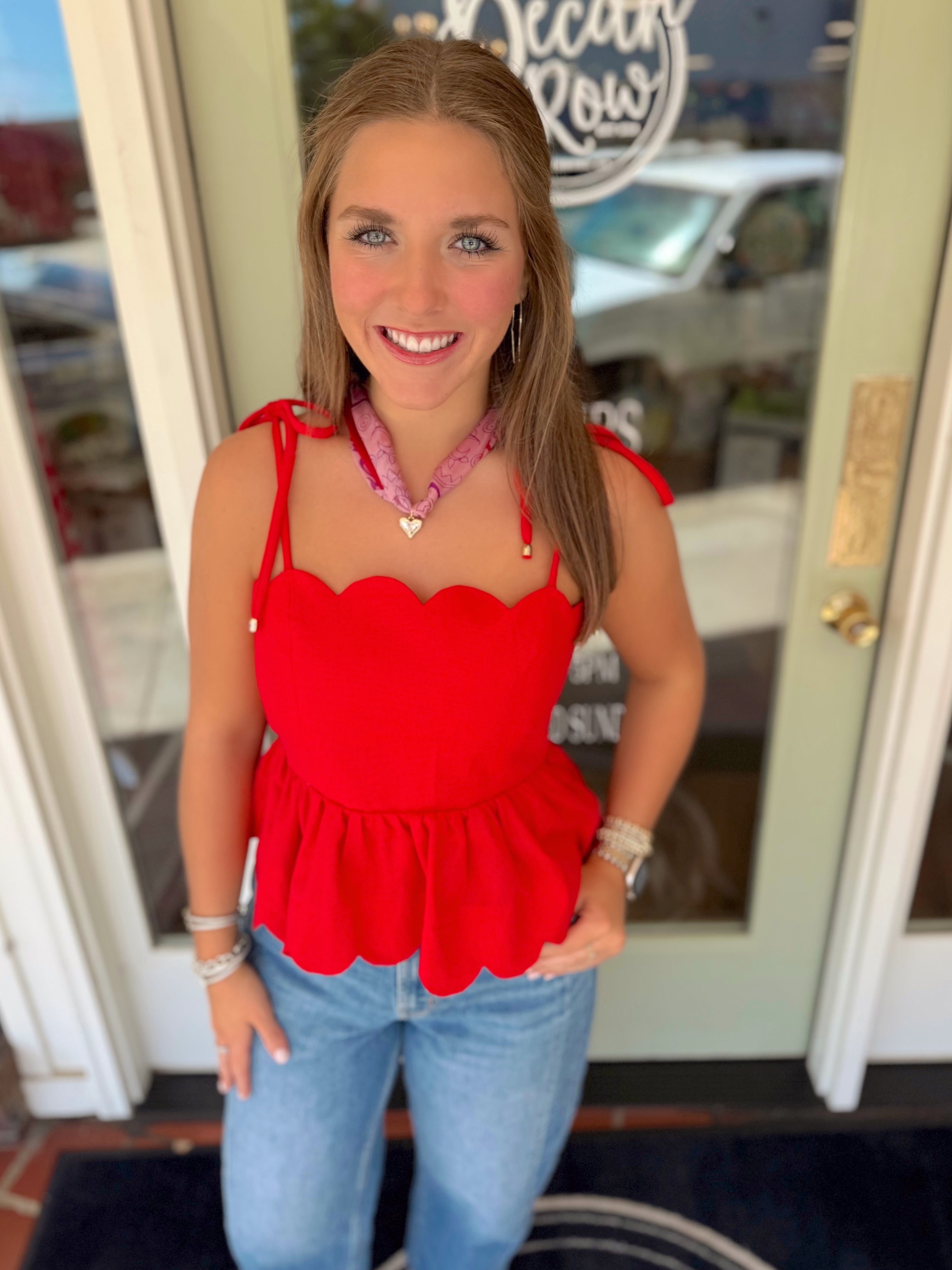 The Emilee Scalloped Top