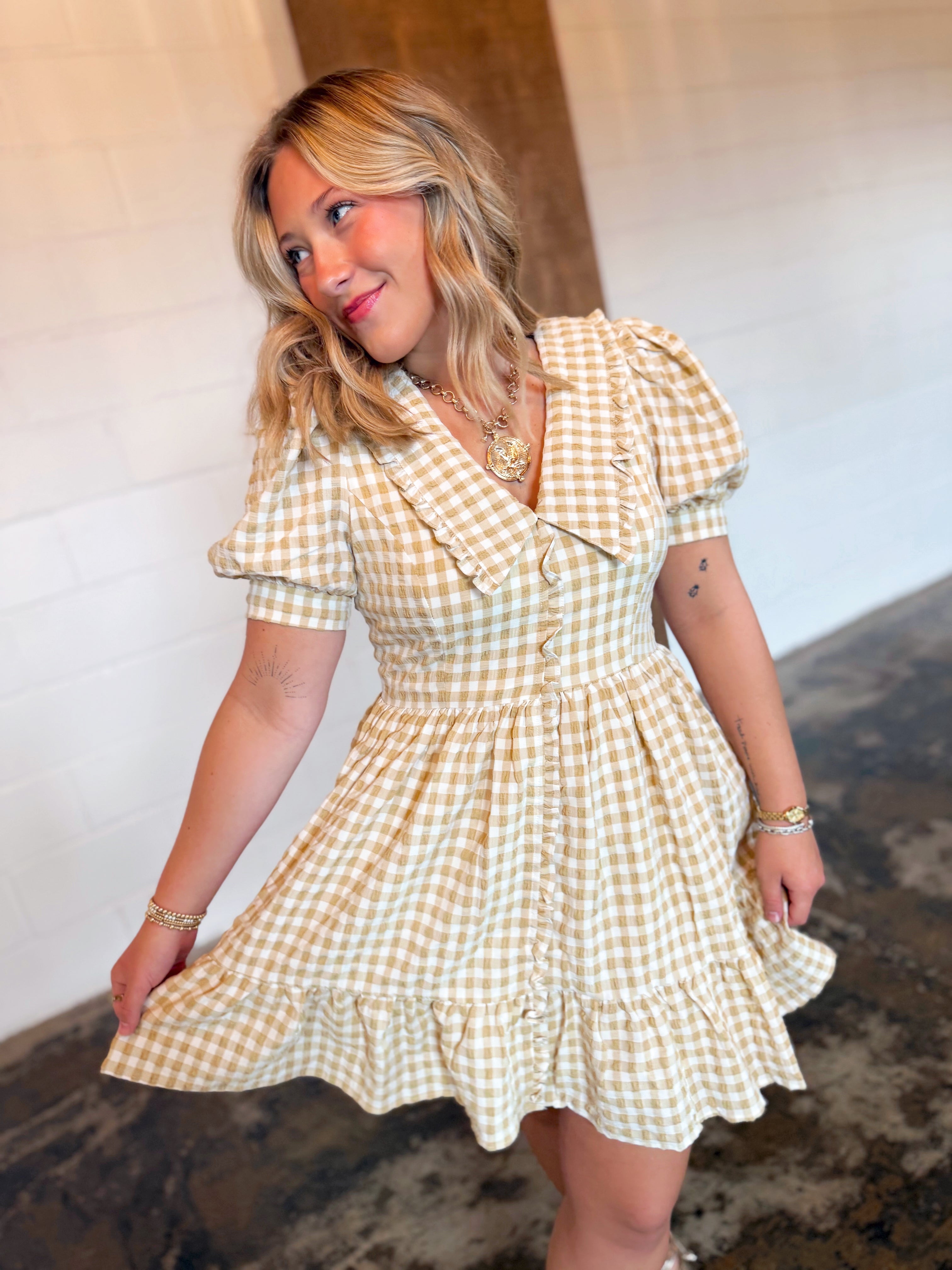 The Camryn Gingham Dress