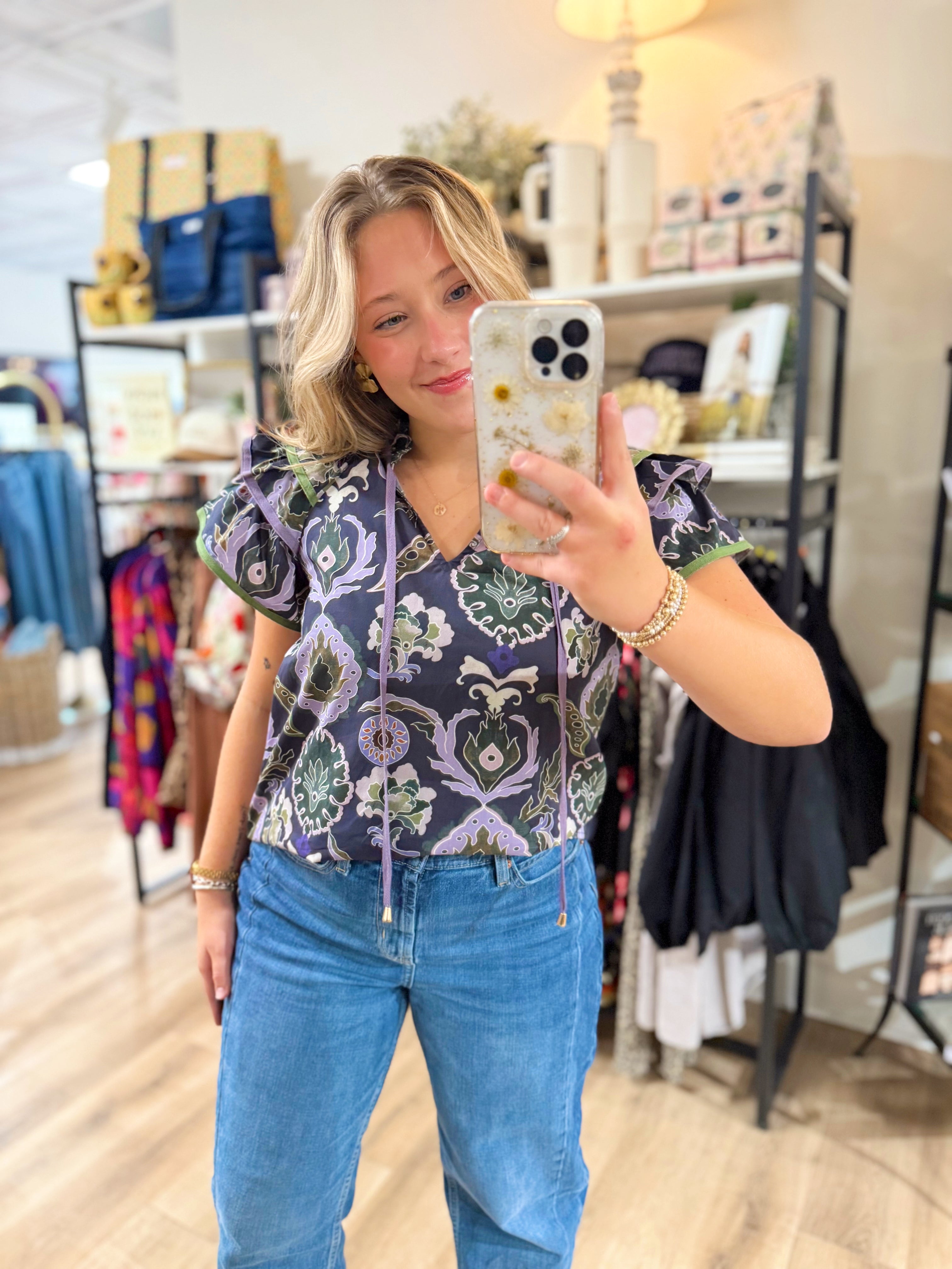 The Jenna Floral Top