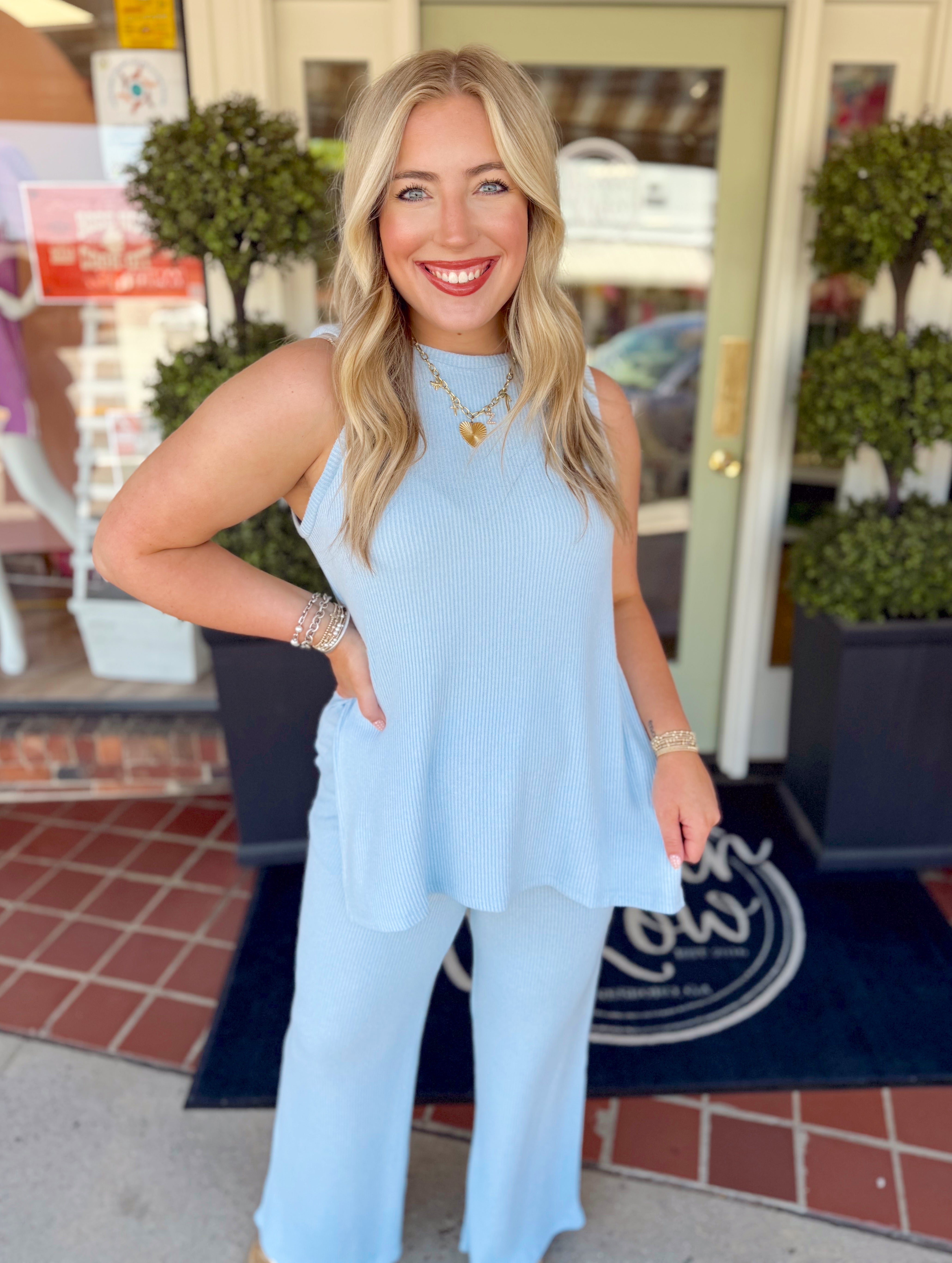 At Ease Tank in Skyway By Southern Shirt Co.