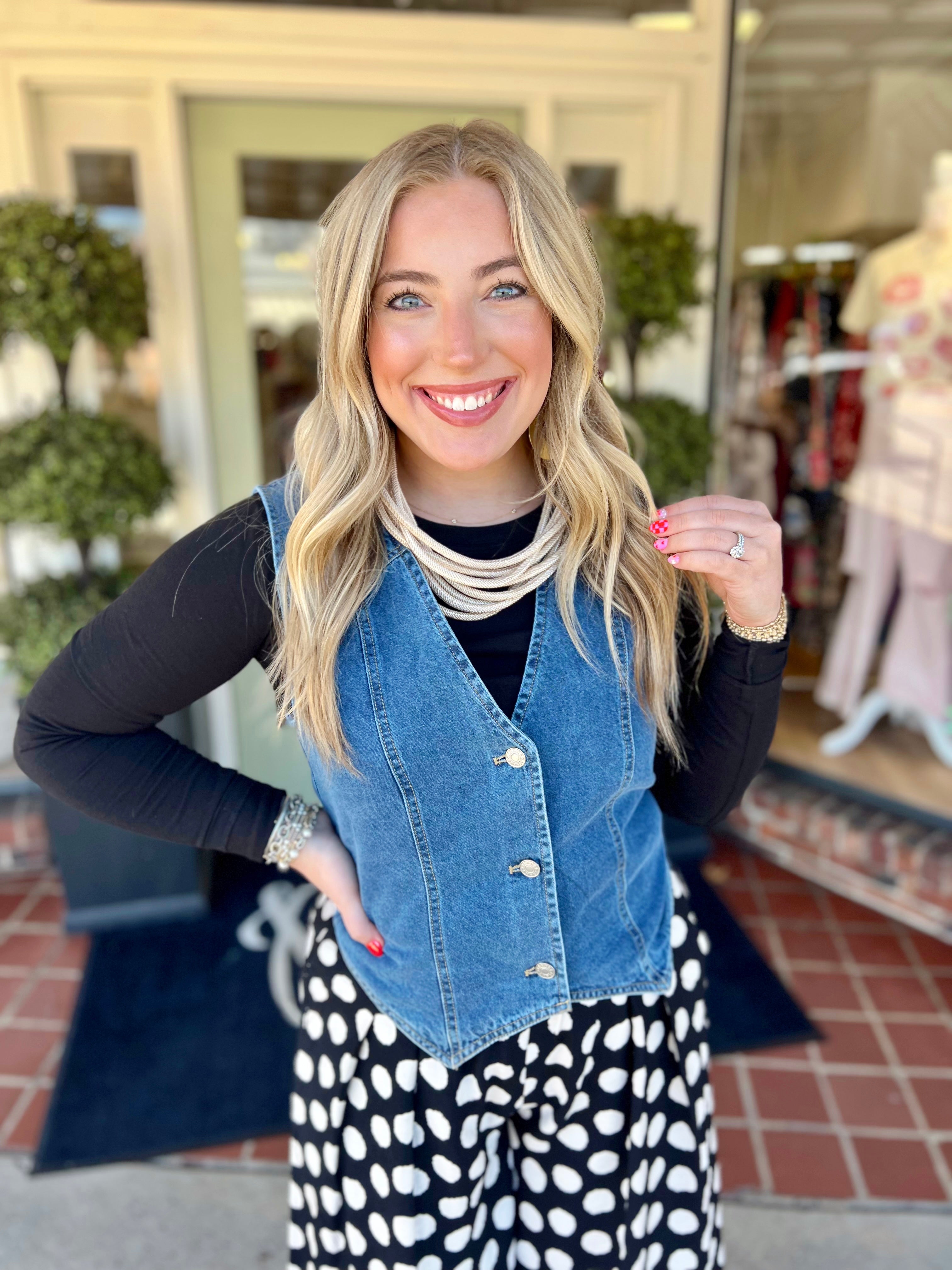 The Lilly Denim Top