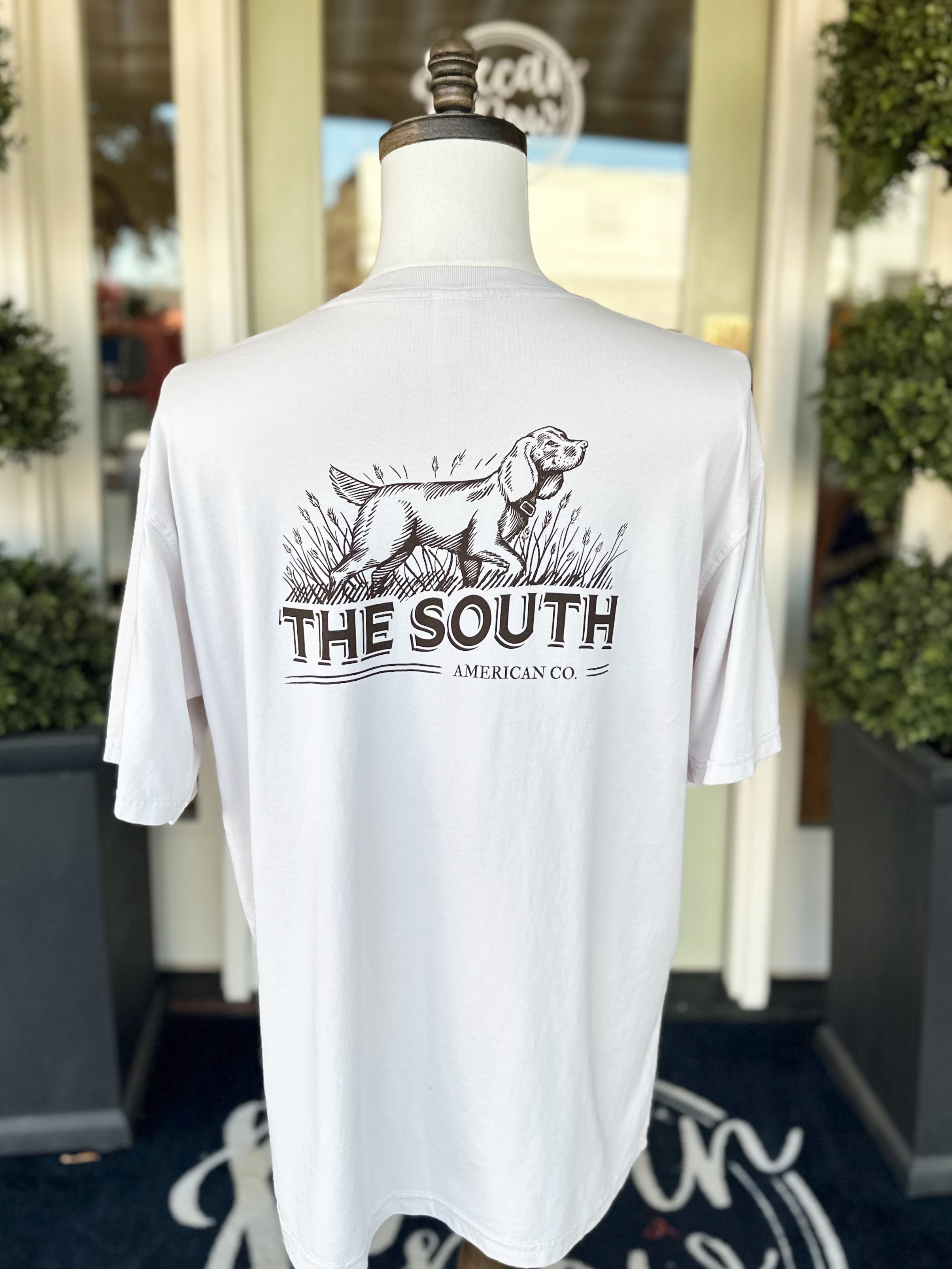 The Boykin Tee in Oyster By Peach State Pride