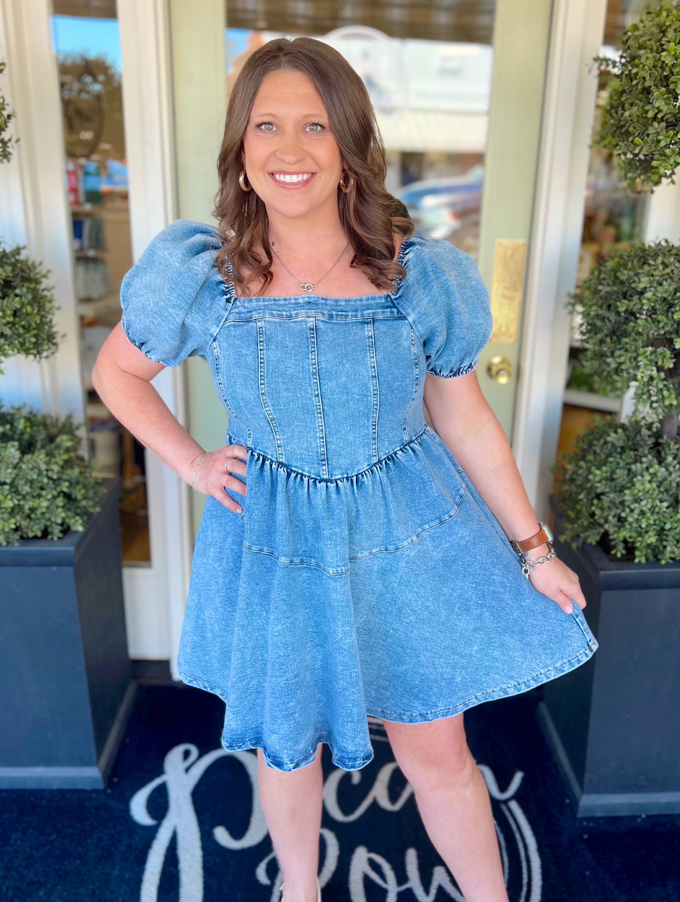 The Daisey Denim Mini Dress