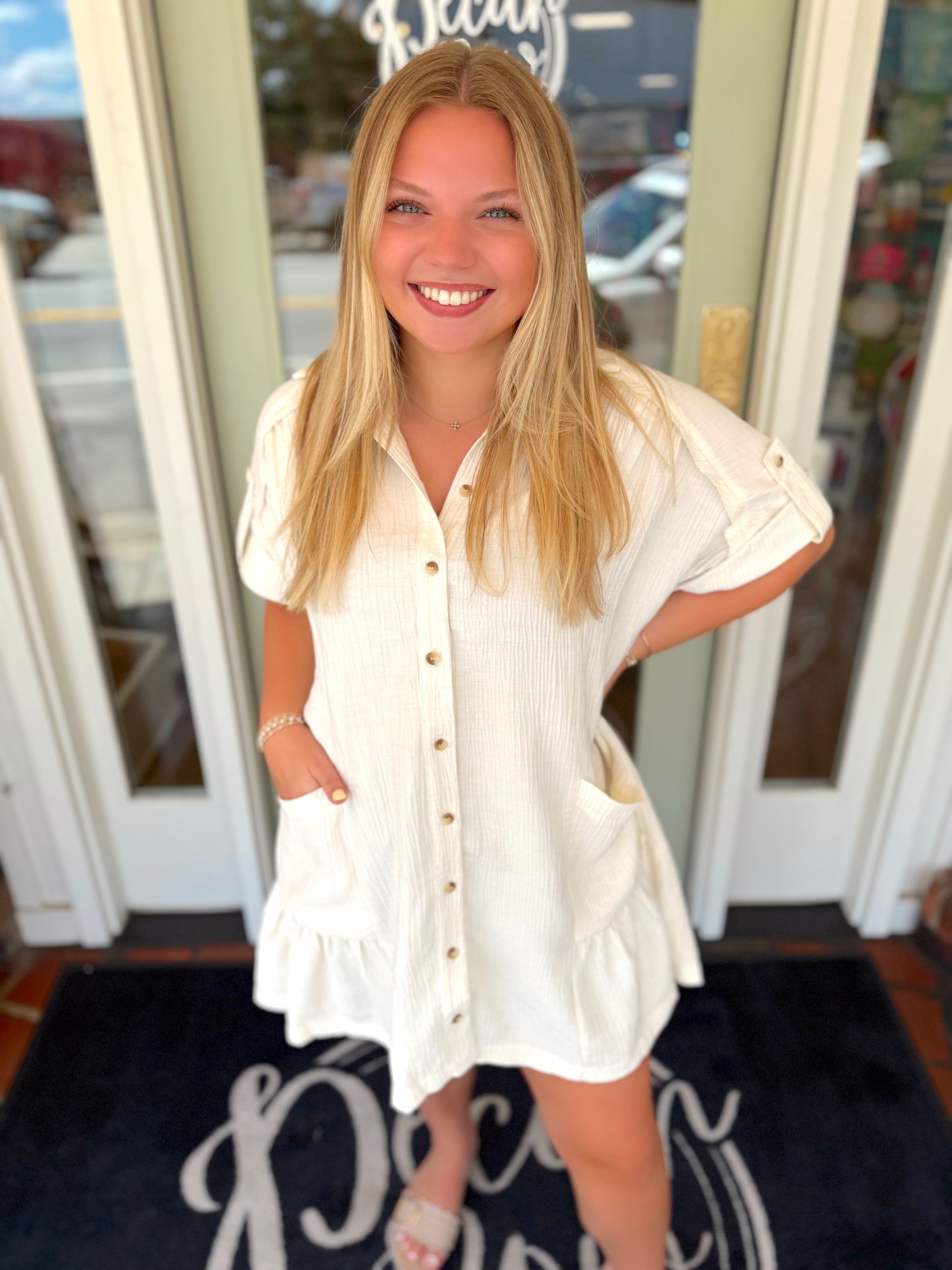 The Avery Button Down Dress