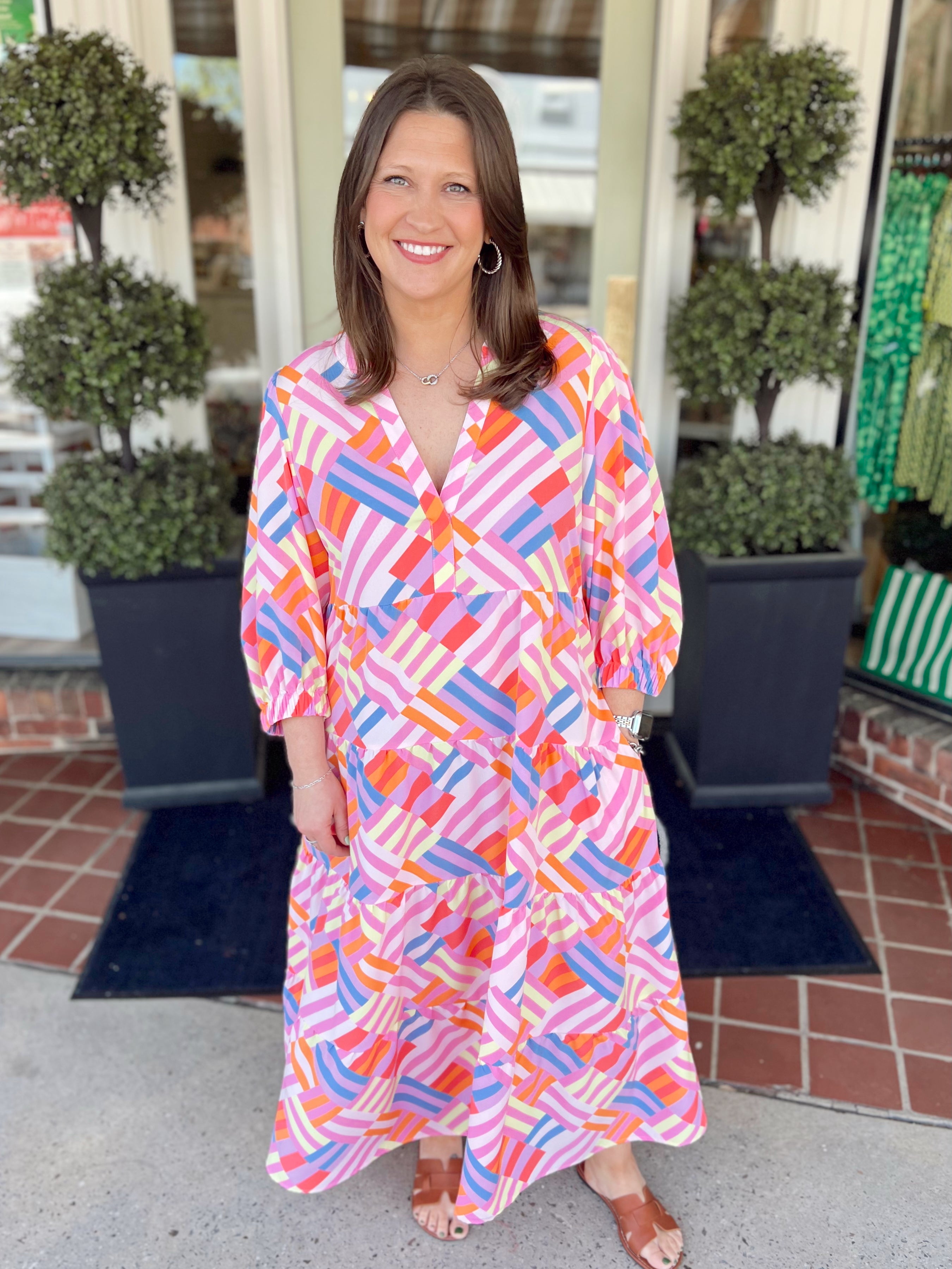 The Cameron Dress in Pink
