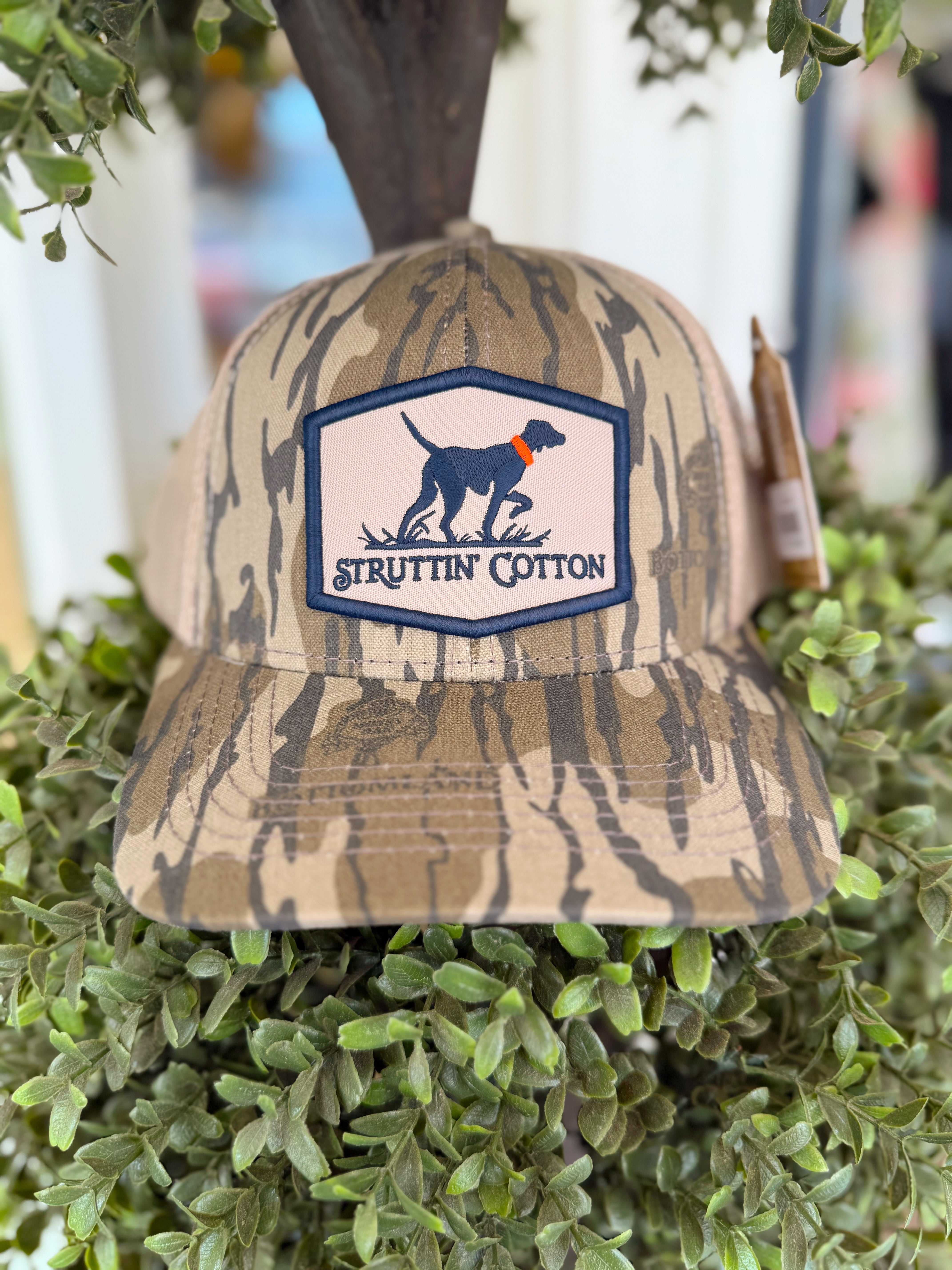 Pointer Patch on Bottomlands Khaki Hat by Struttin Cotton
