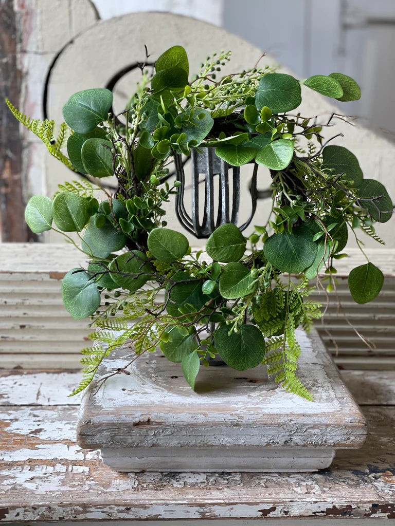 16” Carlisle Eucalyptus Candle Ring