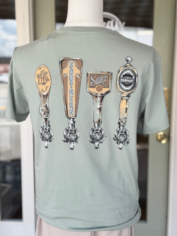Pour Decisions Tee in Iceberg Green By Southern Shirt Company