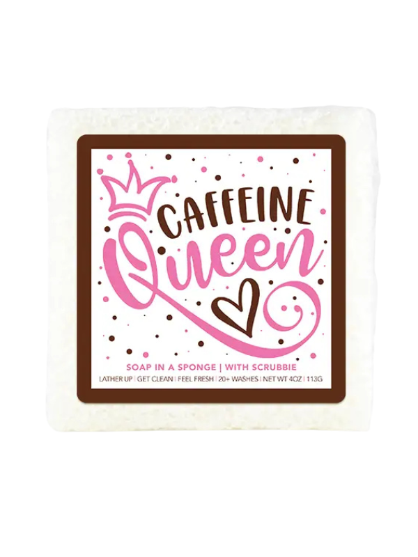 Caren Caffeine Queen Soap in a Sponge
