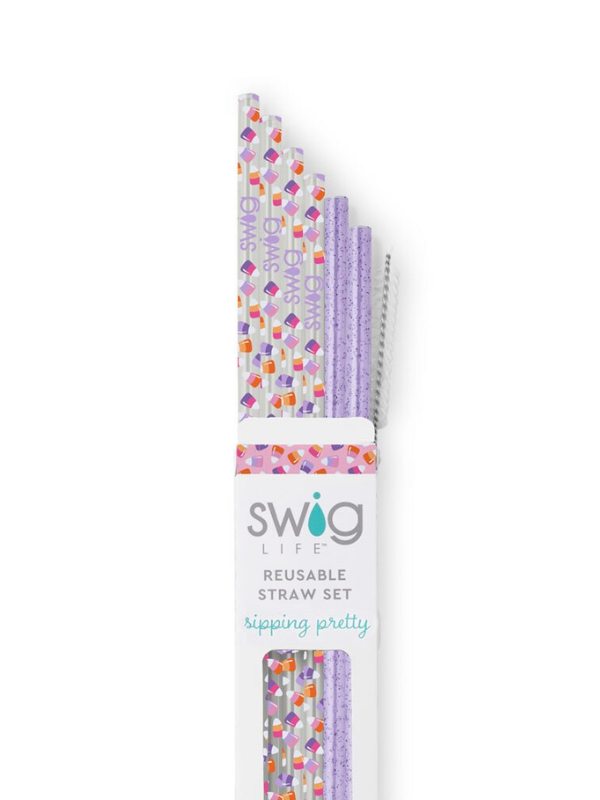 Candy Corn Reusable Straw Set By Swig