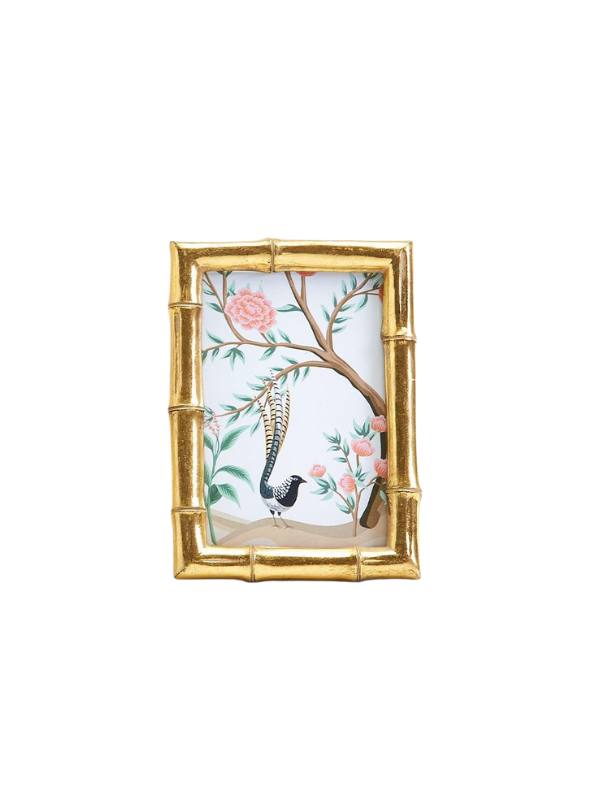Gold Faux Bamboo 4x6 Photo Frame