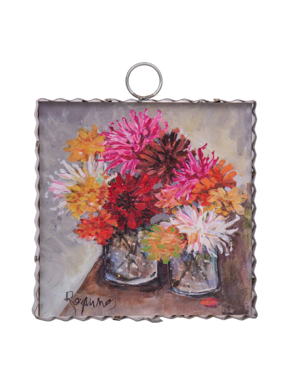 Mini Jars of Zinnia