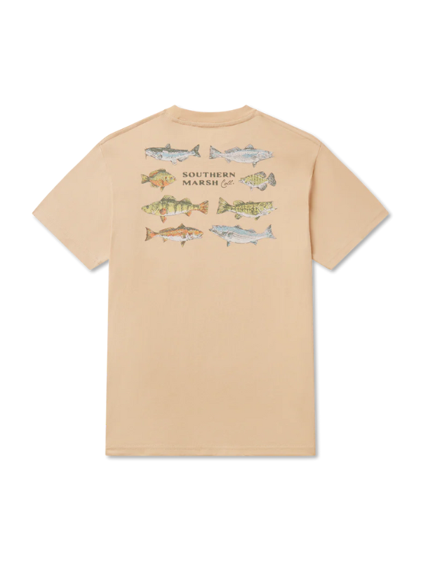 YOUTH-Southern Swimmers Tee in Audubon Tan