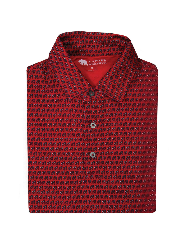 Standing Bulldog Printed Polo By Onward Reserve