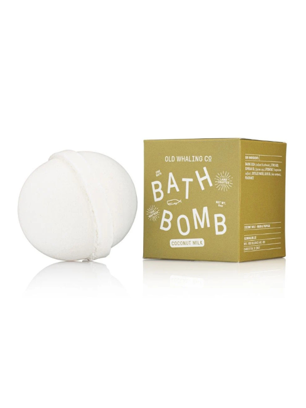 Coconut Milk Bath Bomb by Old Whaling