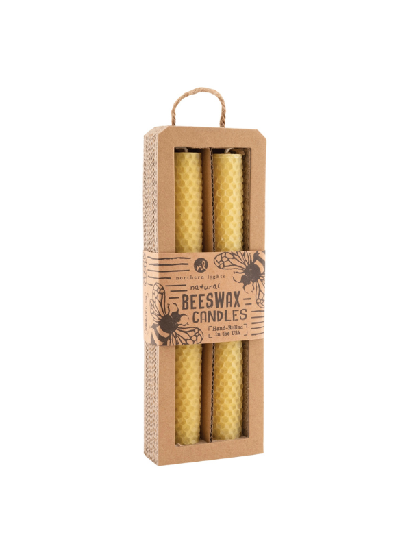 Bee Hive Taper Candles- Natural