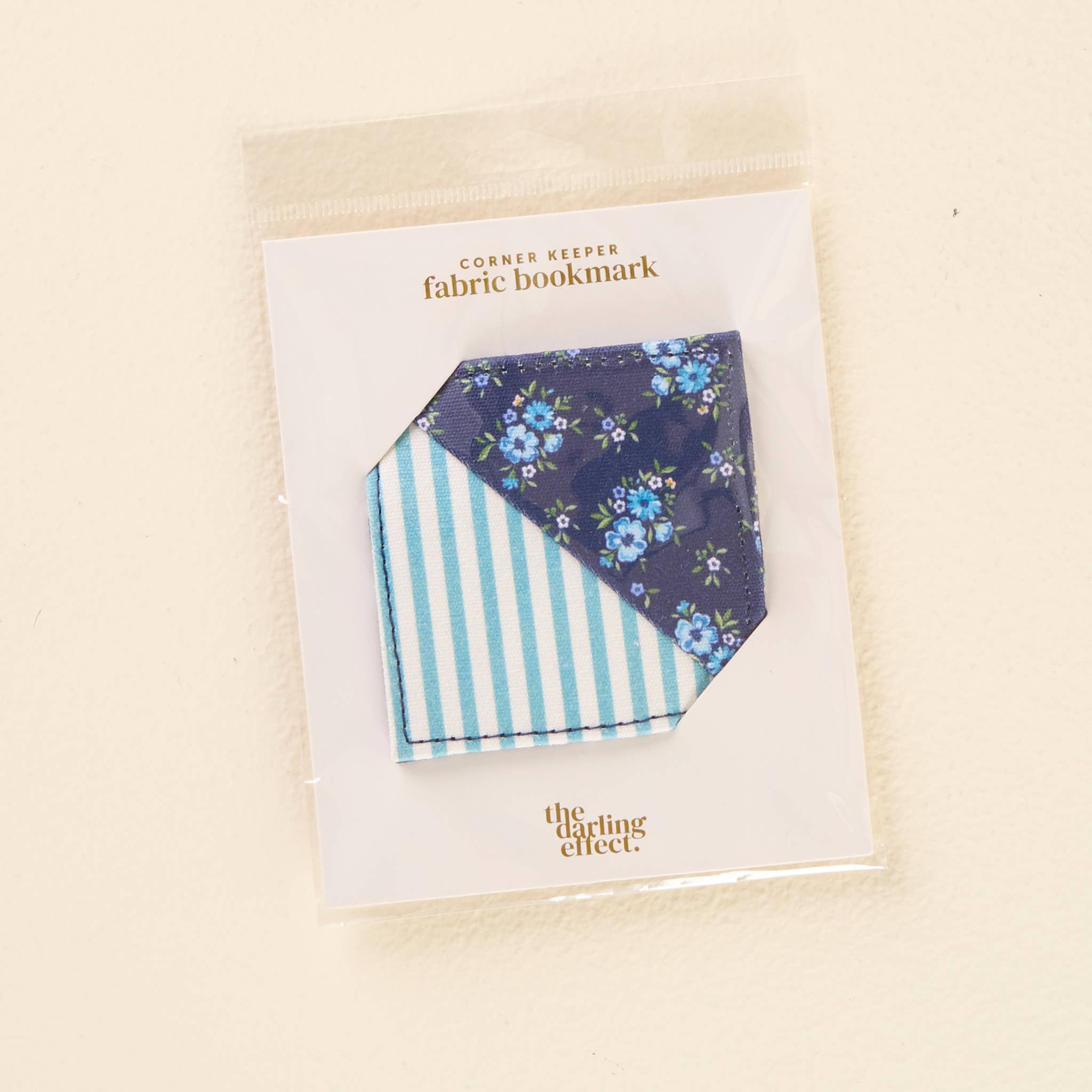 Endless Daydream Navy Corner Keeper Fabric Bookmark