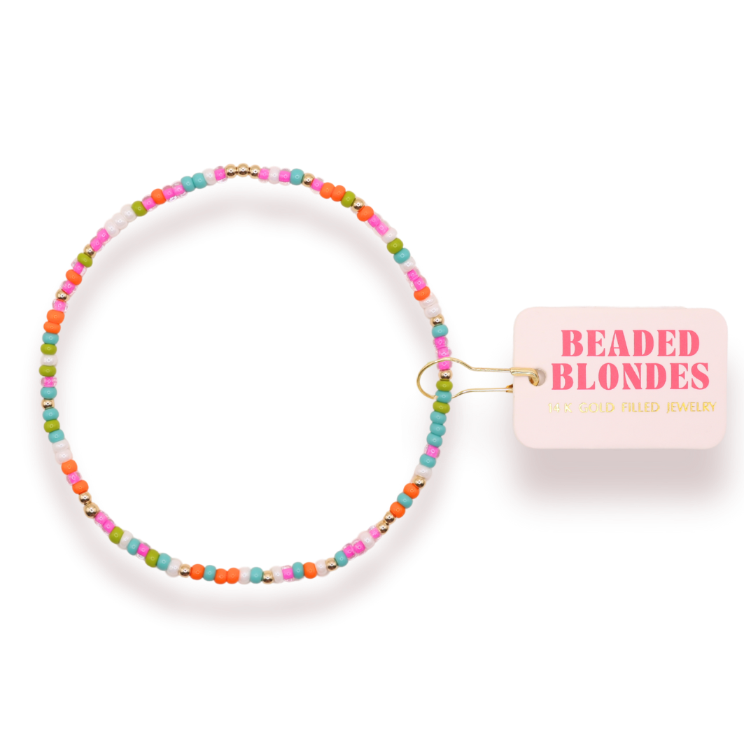 Groovy Sprinkle Beaded Bracelet