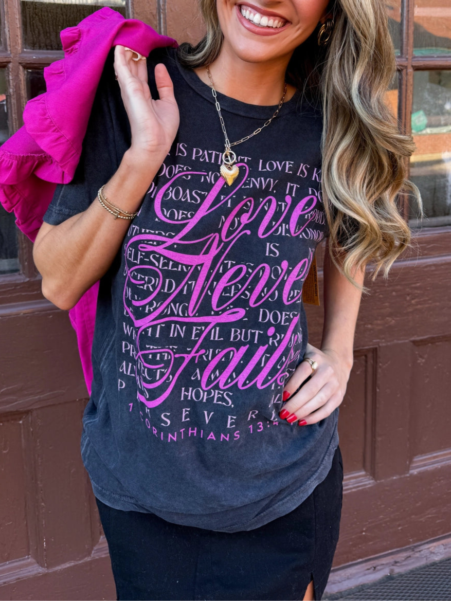 Love Never Fails Tee