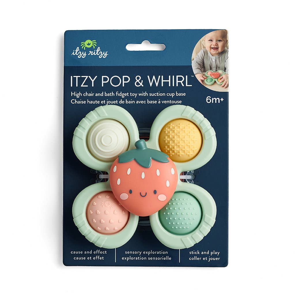 Itzy Pop & Whirl™ - Bath + Travel Toy Strawberry