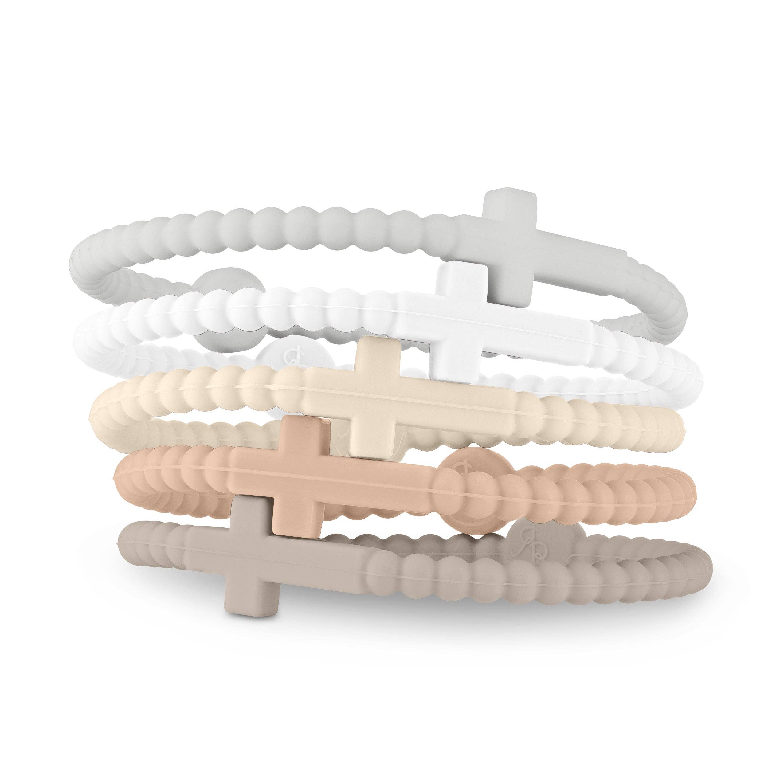 Jesus Silicone Cross Bracelets-Serene in Medium