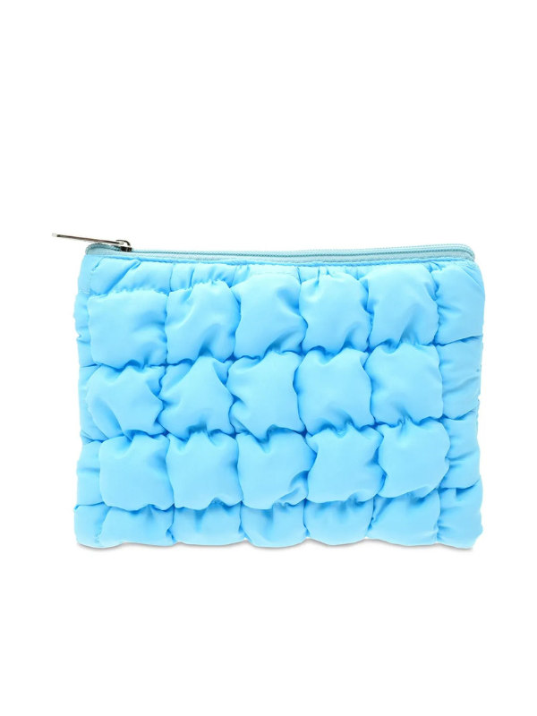 Blue Puffy Pouch