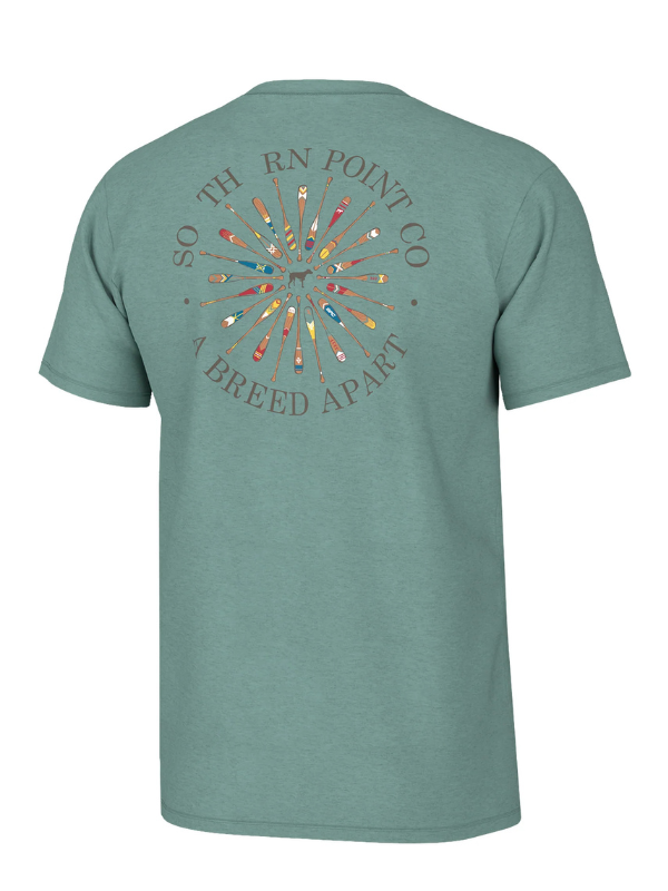 Boat Paddles Tee In Emerald Coast By Southern Point Co.