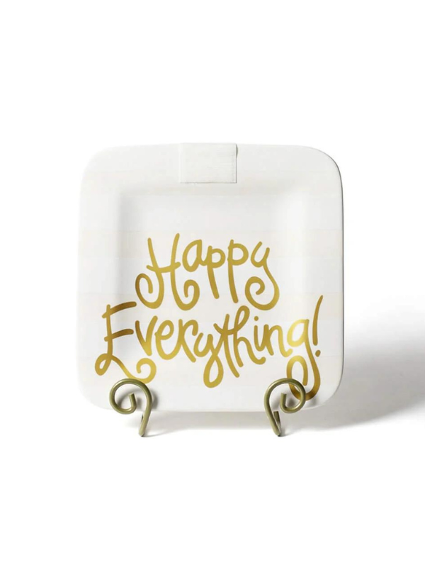 White Stripe Mini Square Platter by Happy Everything