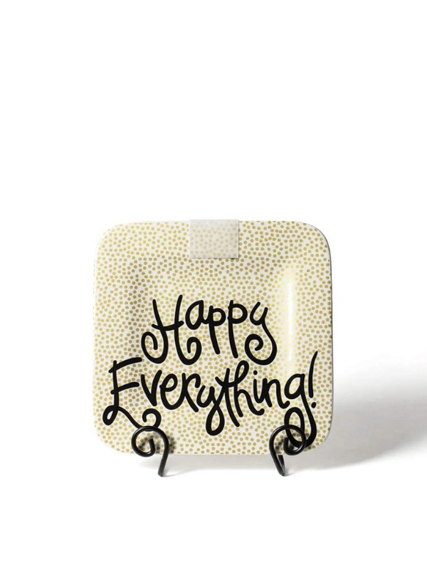 Gold Small Dot Mini Square Platter by Happy Everything