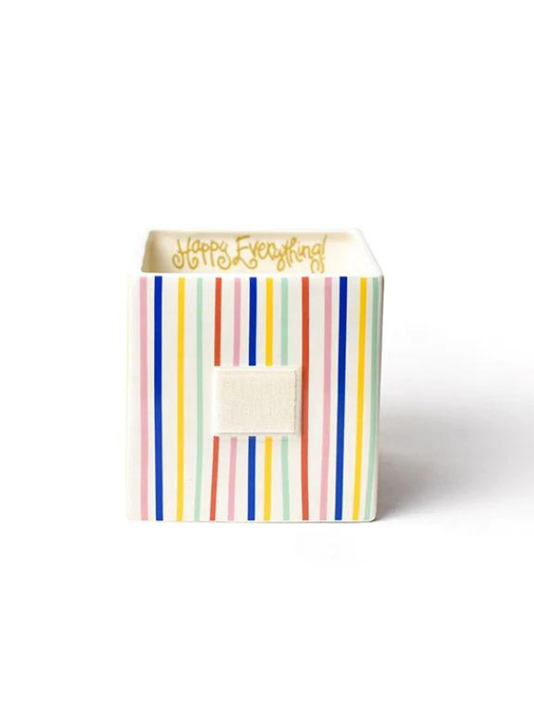 Happy Line Up Medium Mini Nesting Cube by Happy Everything