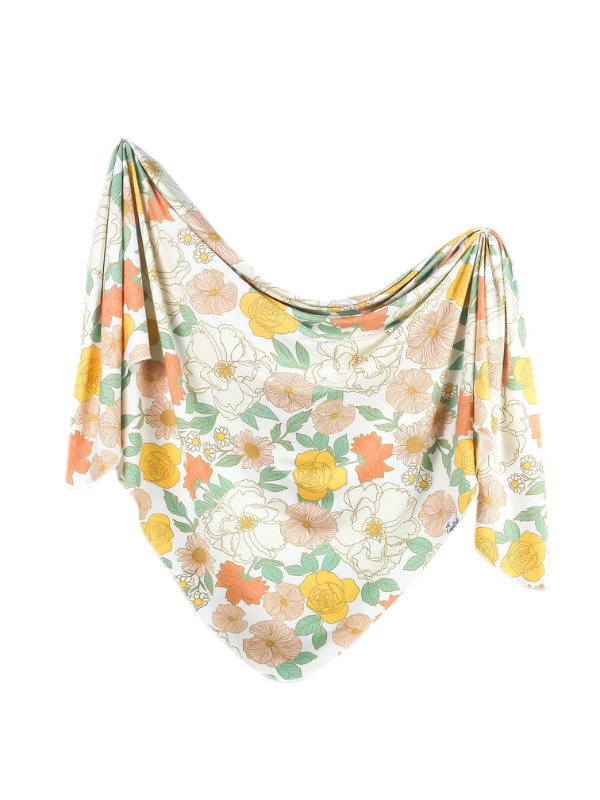 Rose Swaddle Blanket by Copper Pearl