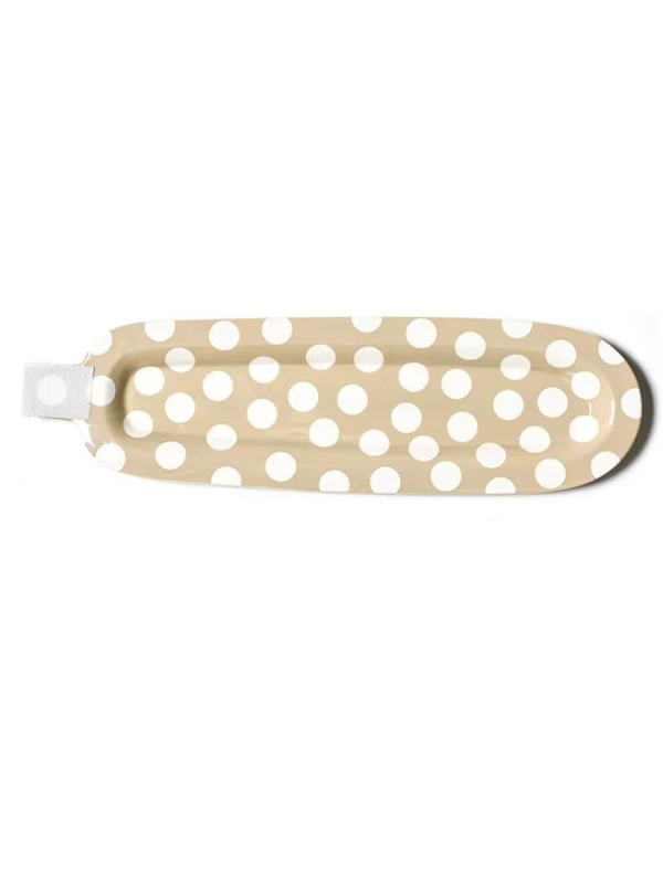 Neutral Mini Skinny Oval Entertaining Tray by Happy Everything