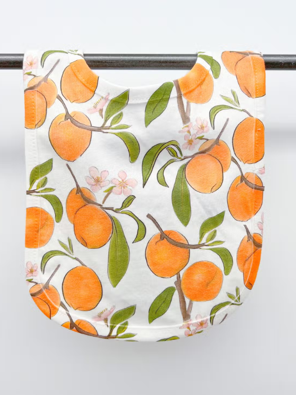 Peaches Baby Bib