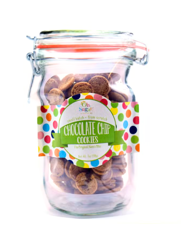 Chocolate Chip Cookies Mason Jar Pouch