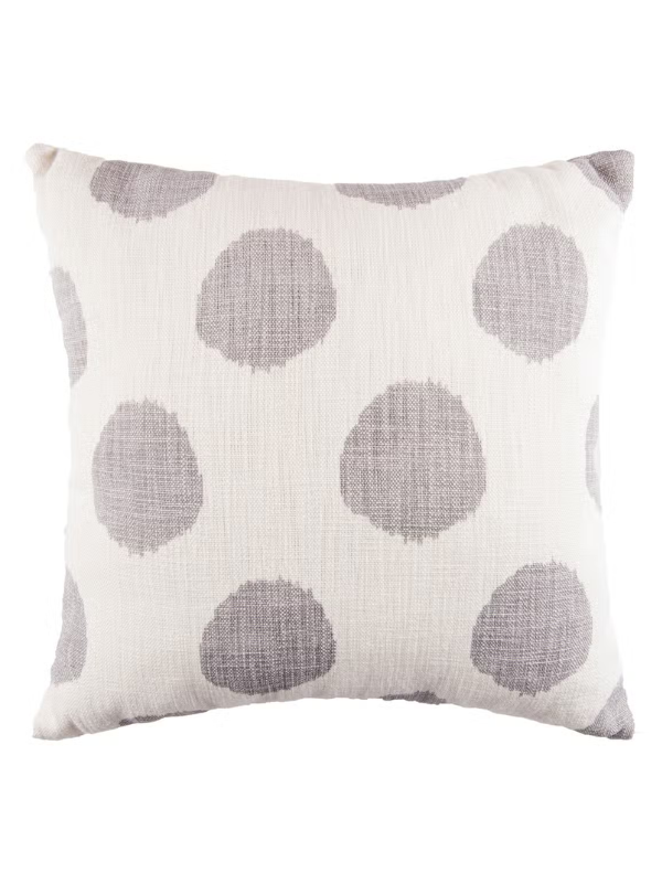 Gray Dot Throw Pillow