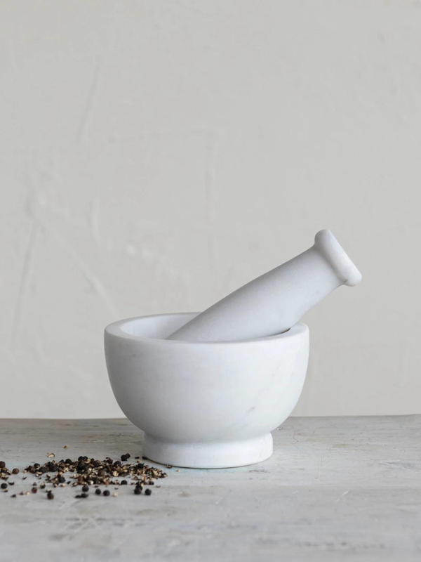 Marble Mortar & Pestle