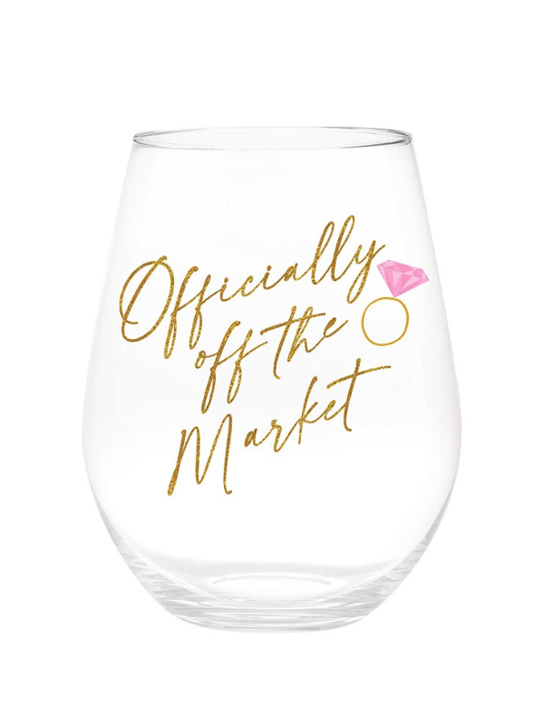 Officially Off The Market Jumbo Stemless Wine Glass